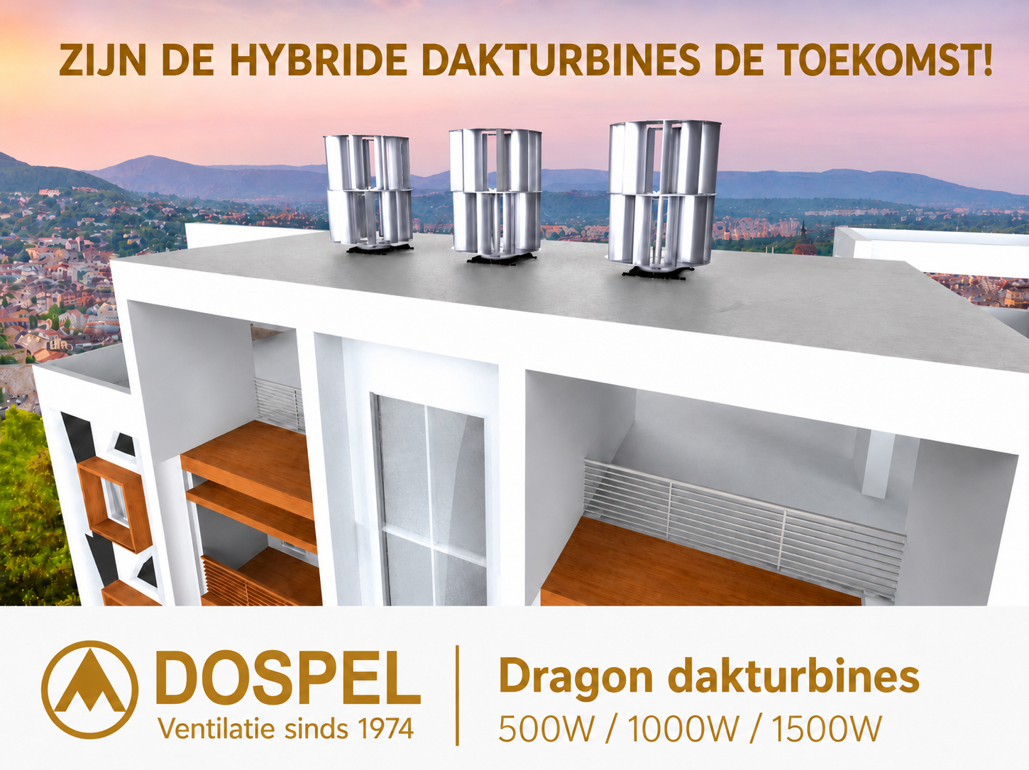 Dragon windturbines 500W 1000W 1500W